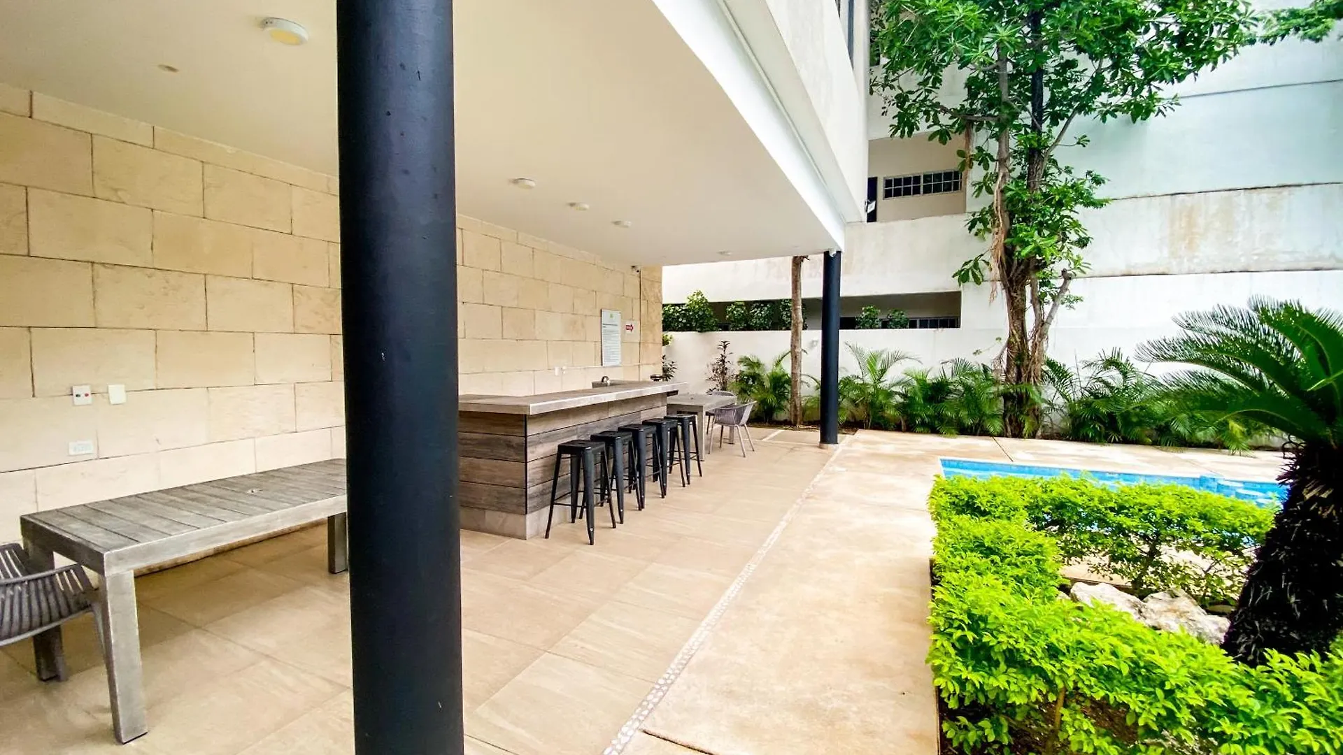 Homey 3Br In Residential Area With 3Pools Garden And Bbq Playa del Carmen Apartment
